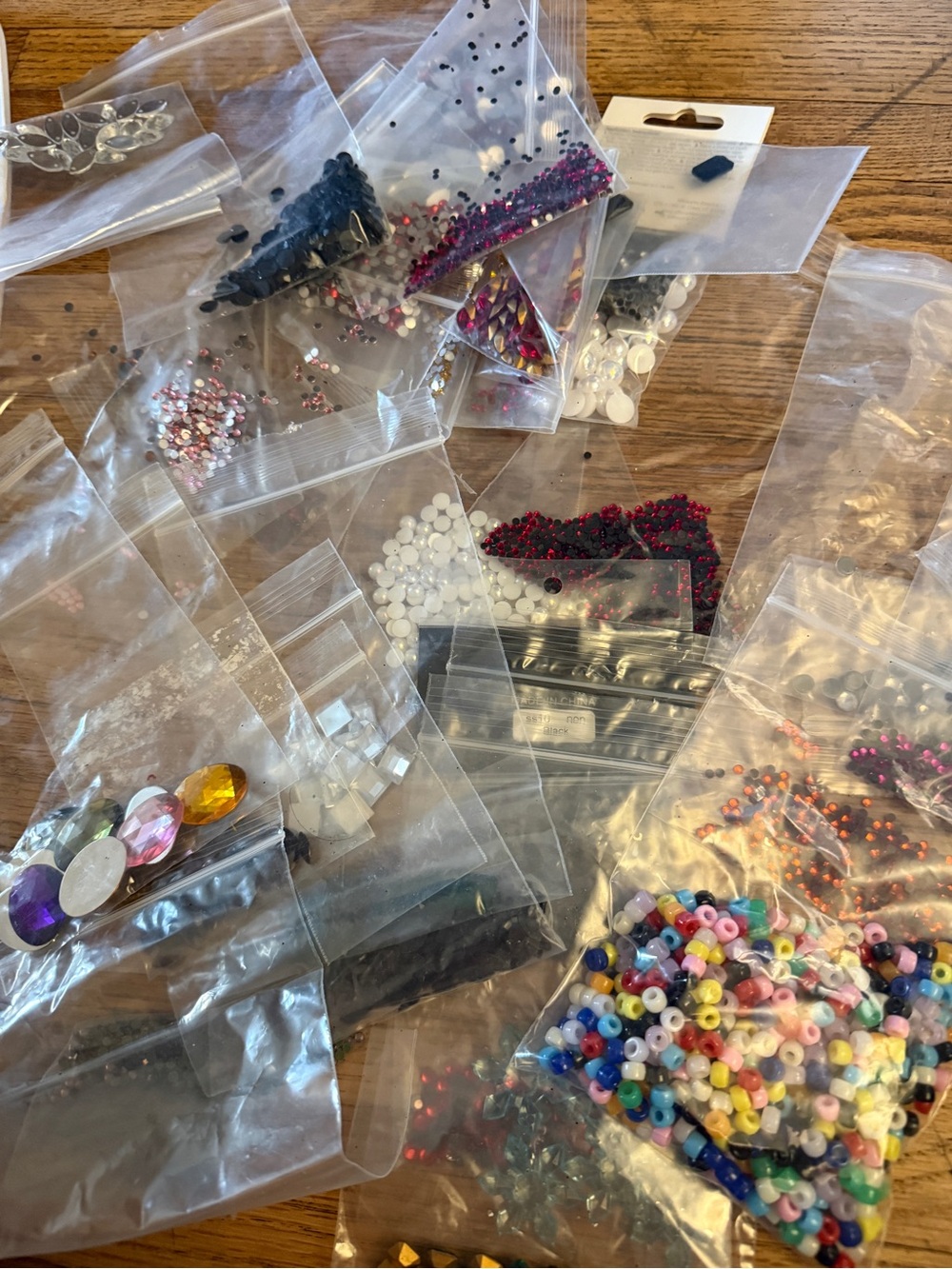 Wholesale lot of Crafting Rhinestones, Gemstones and Beads